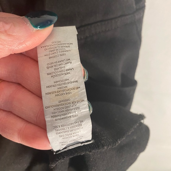 Nasty Gal Black Distress Grunge Denim Zip Front Pinafore. - Picture 7 of 7